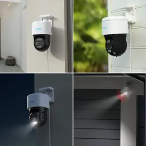 Reolink P830 - Smart 4K PT Security Camera, Auto Tracking, Person/Vehicle/Pet Detection, 355º Pan & 90º Tilt, IP security camera, Indoor & outdoor, Wired, Google Assistant, Ceiling/wall, White, Black