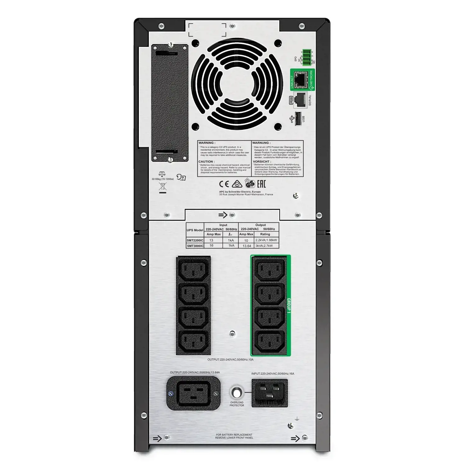 APC SmartConnect UPS SMT 3000 VA Tower