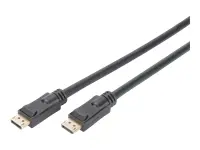ASSMANN Displayport jungiamasis kabelis DP su stiprintuvu. M/M 20,0 m su interloku Ultra HD 4K DP 1…
