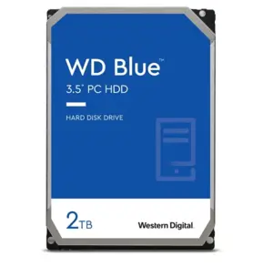 "WD Blue" 2TB SATA 6 Gb/s kietasis diskas vidinis 3,5 colių Serial ATA 256 MB spartinančioji atmintinė 5400 aps./min.