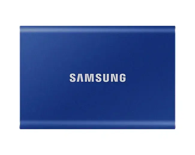 "Samsung" nešiojamasis SSD T7, 2000 GB, C tipo USB, 3.2 Gen 2 (3.1 Gen 2), 1050 MB/s, apsauga nuo slaptažodžio, mėlynas