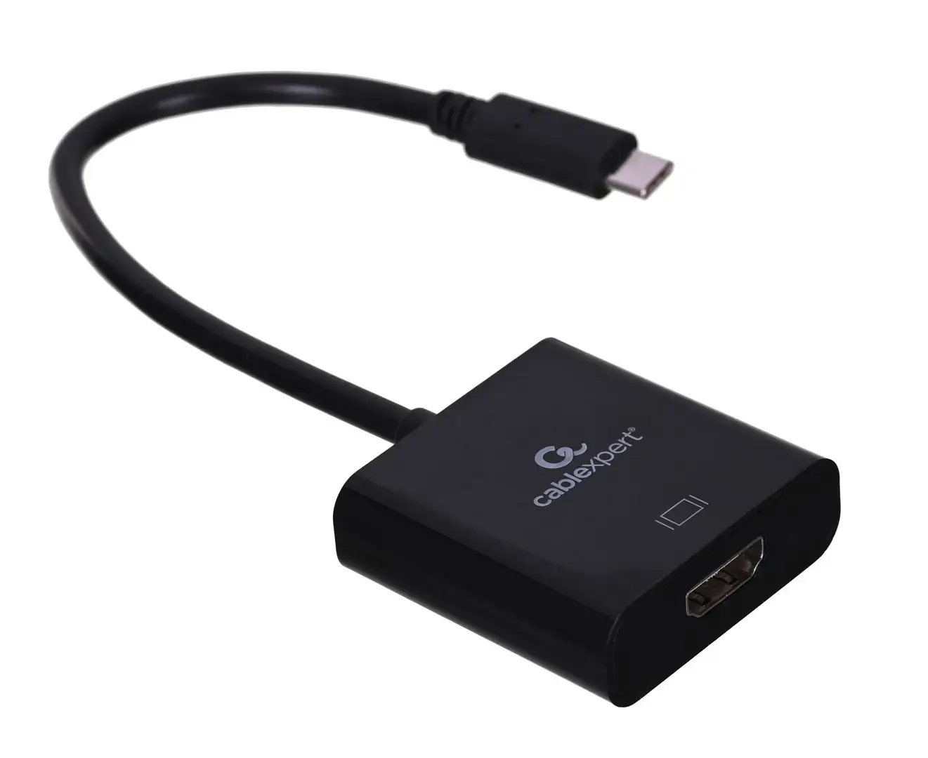 GEMBIRD USB Type-C į HDMI adapterio kabelis 4K30Hz 15cm juodas