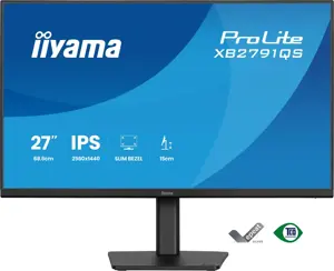 iiyama ProLite XB2791QS-B1 computer monitor 68.6 cm (27") 2560 x 1440 pixels Quad HD LED Black