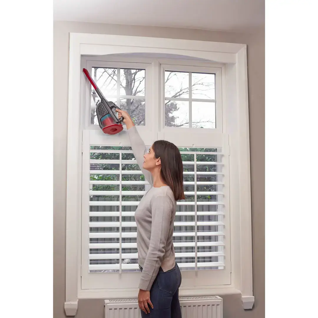 "Black &amp; Decker Dustbuster" juodas, raudonas dulkių siurblys be maišelio