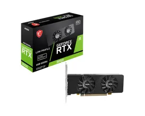 Vaizdo plokštė MSI GeForce RTX 3050 6 GB, GDDR6, GeForce RTX 3050 LP E 6G OC