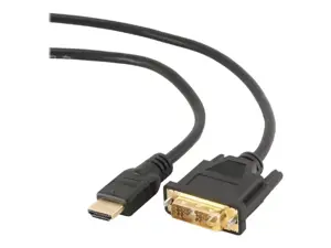 GEMBIRD CC-HDMI-DVI-0,5M Gembird HDMI-DVI kabelis su paauksuotomis jungtimis, 0,5 m