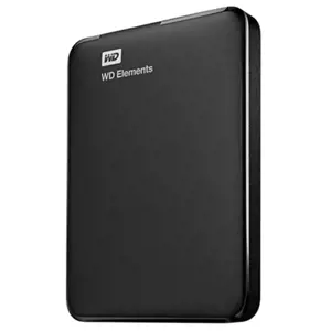 External HDD WESTERN DIGITAL Elements Portable 1TB USB 3.0 Colour Black WDBUZG0010BBK-WESN