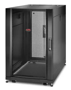 APC NetShelter SX, Laisvai pastatoma spinta, 18U, 409 kg, užraktas su raktu, 72,1 kg, juoda