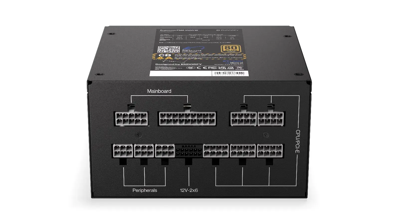 Maitinimo blokas ENDORFY SUPREMO FM6, 1000 W, 80 PLUS Gold