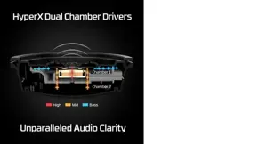 "HyperX Cloud Alpha" - žaidimų ausinės (juodai raudonos), laidinės, žaidimų, 13 - 27000 Hz, 298 g, ausinės, juodos, raudonos