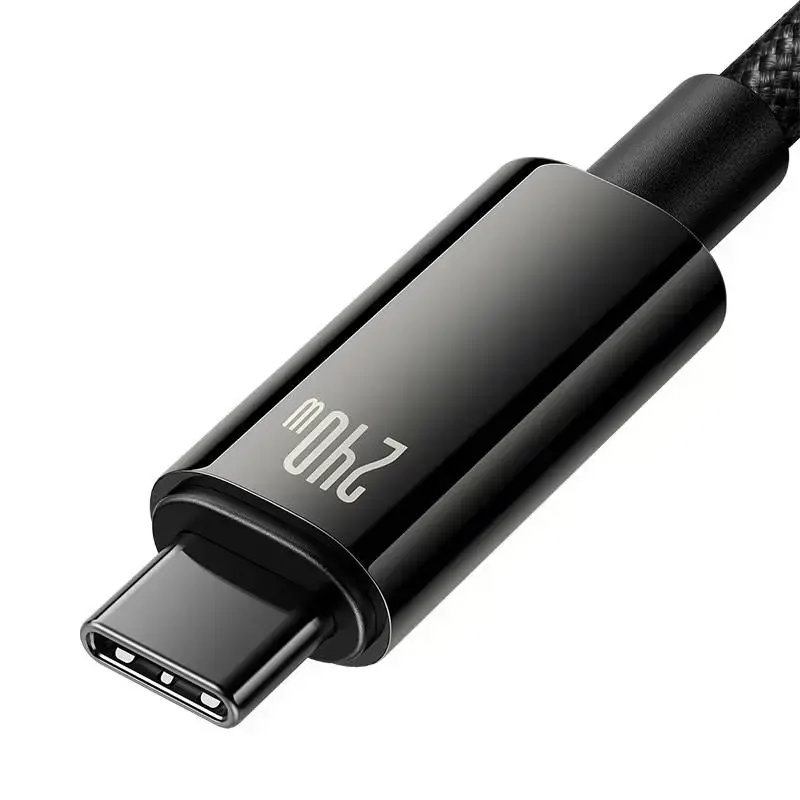 Baseus CAWJ040001 Tungsten Gold Fast Charging Data Cable USB-C - USB-C 240W 1m Black