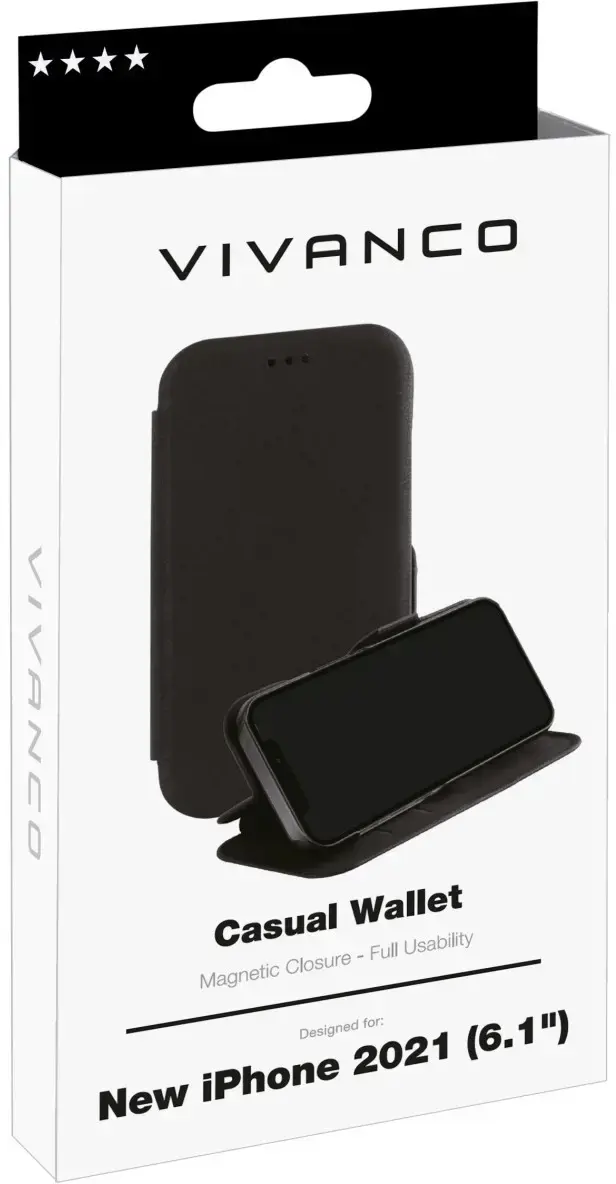 "Vivanco" dėklas "Casual Wallet" Apple iPhone 13 Pro (62883)