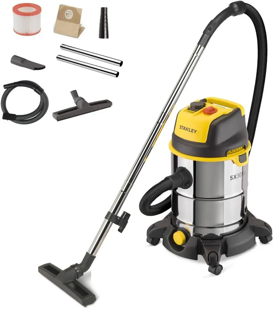 Vacuum cleaner STANLEY SXVC30XTDE Black, Stainless steel, Yellow 1600 W