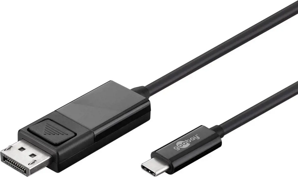 "Goobay" USB-C ir "DisplayPort" adapterio kabelis (4k 60 Hz) 79295 USB-C vyriškas, "DisplayPort" vyriškas, 1,2 m