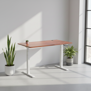 Reguliuojamo aukščio stalas Up Up Thor Baltas, Stalviršis M Tamsaus riešuto spalvos