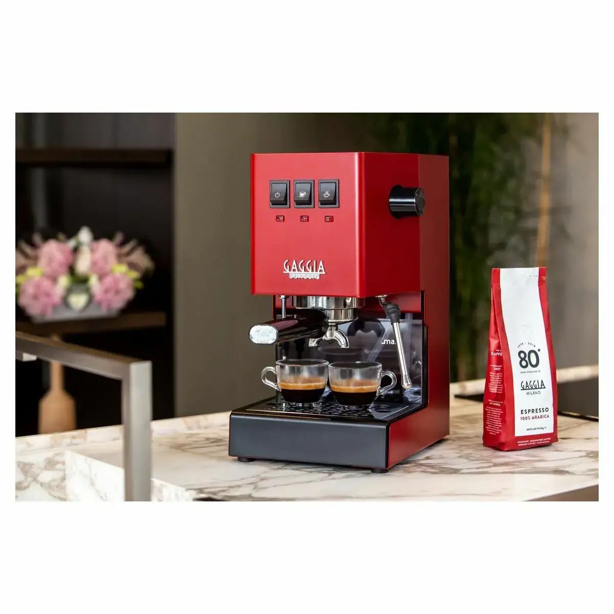 Kavos aparatas Gaggia RI9481/12, 2,1 litrai, Raudona, Semi-automatic