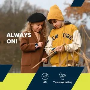 CANYON Cindy KW-41, 1,69'' IPS spalvotas ekranas 240*280, ASR3603C, Nano SIM kortelė, 192+128MB, GSM(B3/B8), LTE(B1.2.3.5.7.8.20) baterija 680mAh, integruota TF kortelė: 512MB, mėlyna, šeimininkas: 53,3*42,3*14,5 mm, dirželis: 230*20 mm, 36g