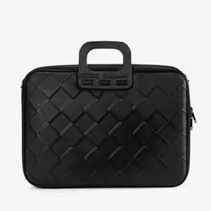 Kompiuterio krepšys BOMBATA Business Intrecciato 15,6” - 16”, juoda sp.