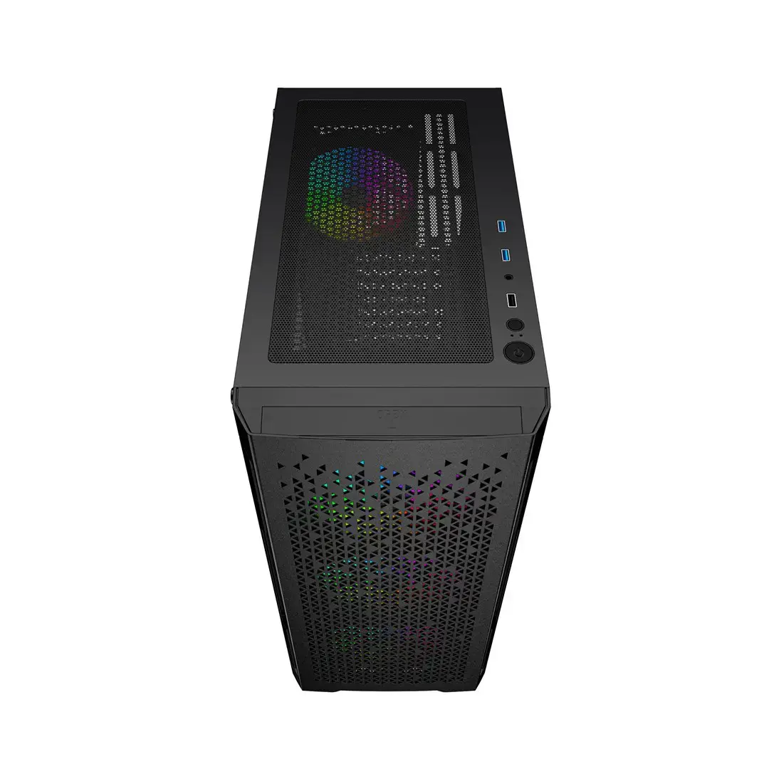 GEMBIRD Gaming ARGB kompiuterio korpusas Fornax 400X juodas