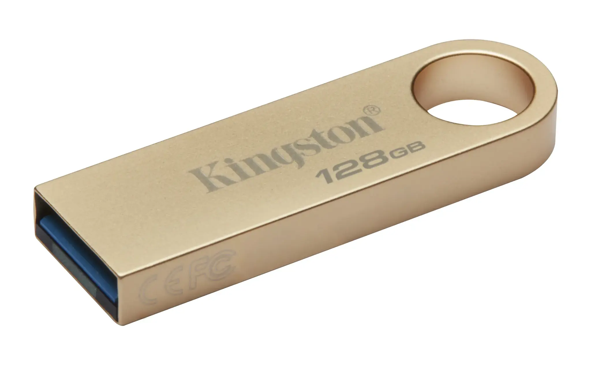 Kingston Technology DataTraveler 128GB 220MB/s Metal USB 3.2 Gen 1 SE9 G3, 128 GB, USB Type-A, 3.2 Gen 1 (3.1 Gen 1), 220 MB/s, Capless, Gold
