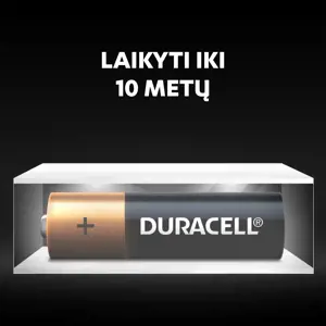 Baterijos DURACELL AA, LR6, 8vnt