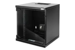 "Digitus" sieninė montavimo spintelė .DN-10-06U-B Black