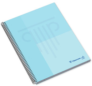 A4 H.C.Sp.Bk 100sh 90g CM Pastel Lin, Blue