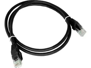 Alantec KKU5CZA1 networking cable Black 0.25 m Cat5e U/UTP (UTP)