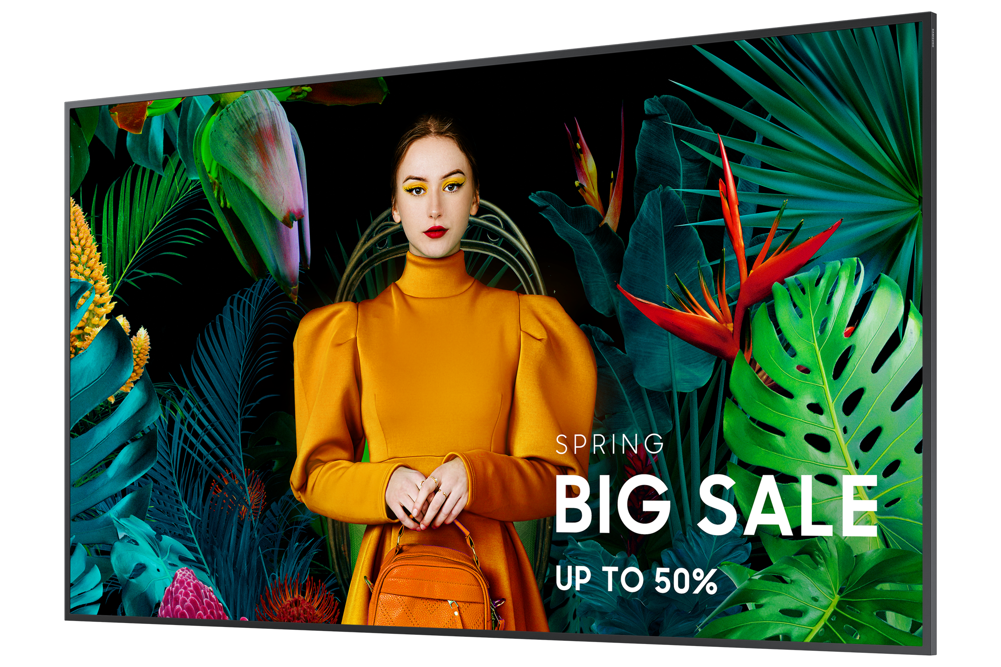 "Samsung" LH55QMCEBGCXEN, Skaitmeninės reklamos plokščias skydelis, 139,7 cm (55"), LCD, 3840 x 2160 taškų, "Wi-Fi", 24/7