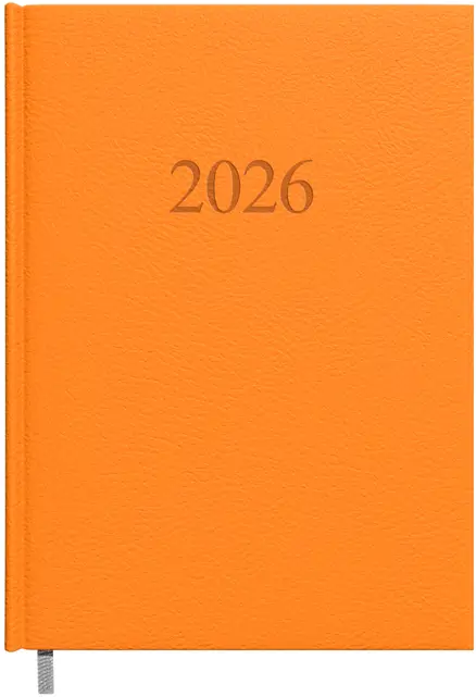Kalendorius MANAGER Day 2026, A5, PU, oranžinė