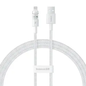 Baseus Gem USB to IP 2.4A fast charging cable 1 m White