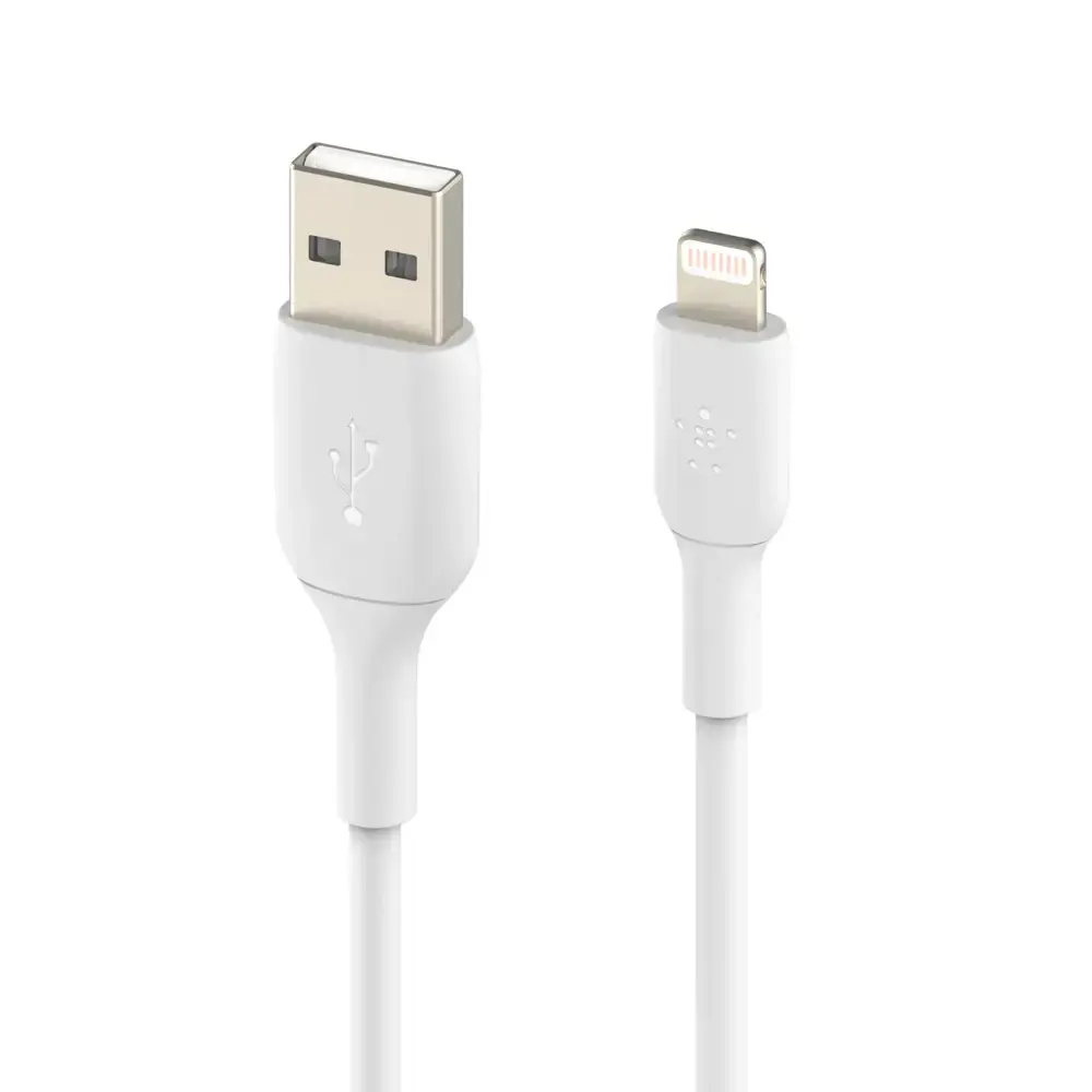 Belkin CAA001BT0MWH, 0,15 m, Lightning, USB A, vyriškas, vyriškas, baltas
