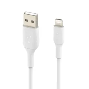 Belkin CAA001BT0MWH, 0,15 m, Lightning, USB A, vyriškas, vyriškas, baltas