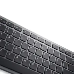 DELL KM7321W, pilno dydžio (100%), RF belaidis + "Bluetooth", QWERTY, pilka, titano spalvos, pelė pridedama