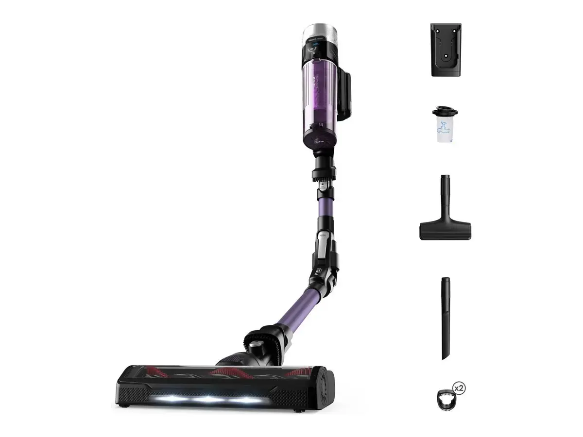 TEFAL Vacuum Cleaner | TY2039WO X-force Flex | Cordless operating | 250 W | Black/Purple
