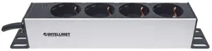 INTELLINET 10 colių maitinimo juostelė 4 krypčių vokiškas išdėstymas su maitinimo indikatoriumi be apsaugos nuo viršįtampių 1,8 m maitinimo laidas