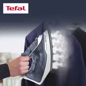 Tefal Express Steam FV2837, Dry & Steam iron, Cerilium soleplate, 1.9 m, 165 g/min, Blue, Grey, White, 35 g/min