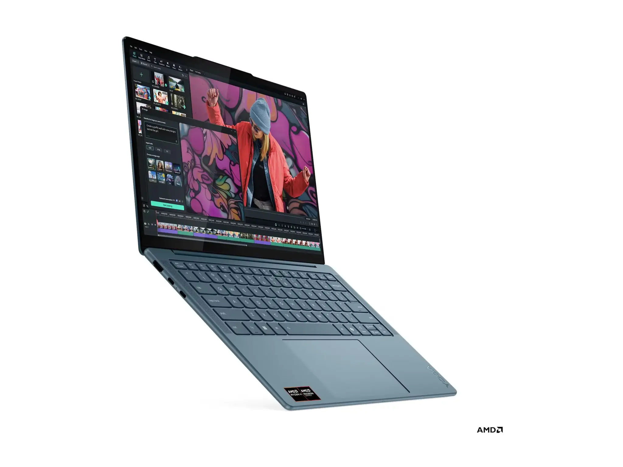 Nešiojamas kompiuteris Lenovo Yoga (w/o 65W Power adapter) Slim 7 14AKP10, 340, 512 GB, 14 Coliai, Windows 11 Home, AMD Radeon