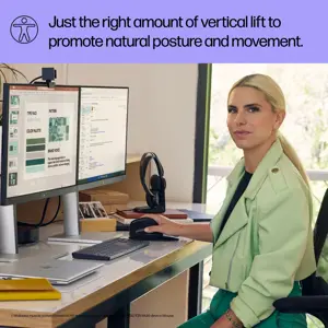 HP 925 Ergonomic Vertical Mouse, Right-hand, Vertical design, RF Wireless + Bluetooth, 4000 DPI, Black