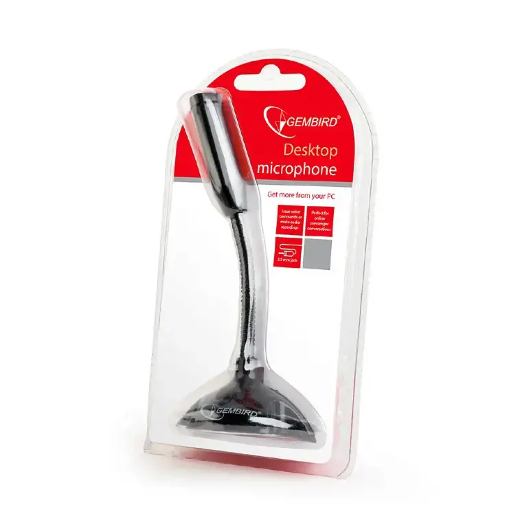 GEMBIRD MIC-D-02 Gembird stalinis mikrofonas MIC-D-02, juodos spalvos
