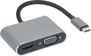 iBox IUHCHDVGA USB Type-C Hub 4-in-1 USB 3.0 + PD 100W + HDMI 4K 30Hz + VGA Full HD