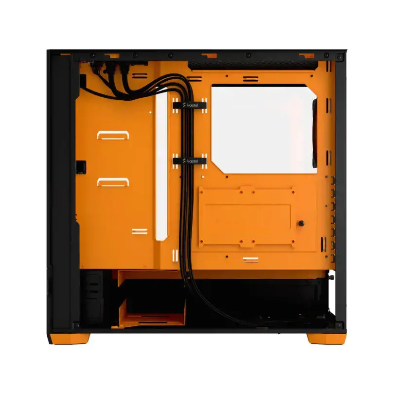 FRACTAL DESIGN "Pop Air" RGB oranžinis šerdis TG skaidrus atspalvis