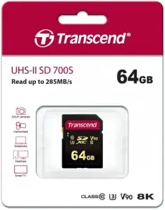 TRANSCEND 64GB SDXC Class3 UHS-II kortelė