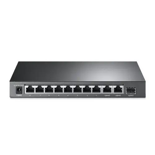 "TP-Link" 8 prievadų 10/100Mbps + 3 prievadų Gigabitinis stalinis komutatorius su 8 prievadais PoE+, nevaldomas, Fast Ethernet (10/100), maitinimas per Ethernet (PoE)