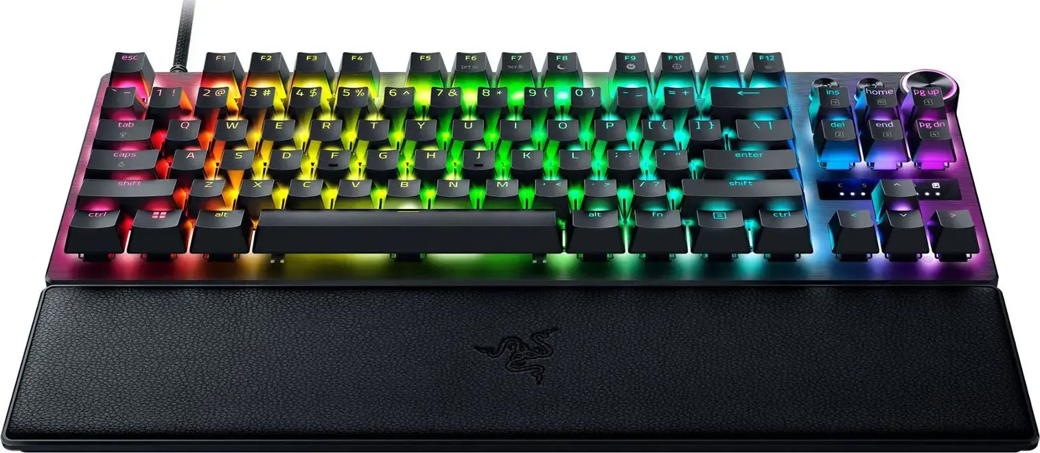 "Razer" žaidimų klaviatūra "Huntsman V3 Pro Tenkeyless Wired Nordic Analog Optical" juoda