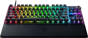"Razer" žaidimų klaviatūra "Huntsman V3 Pro Tenkeyless Wired Nordic Analog Optical" juoda