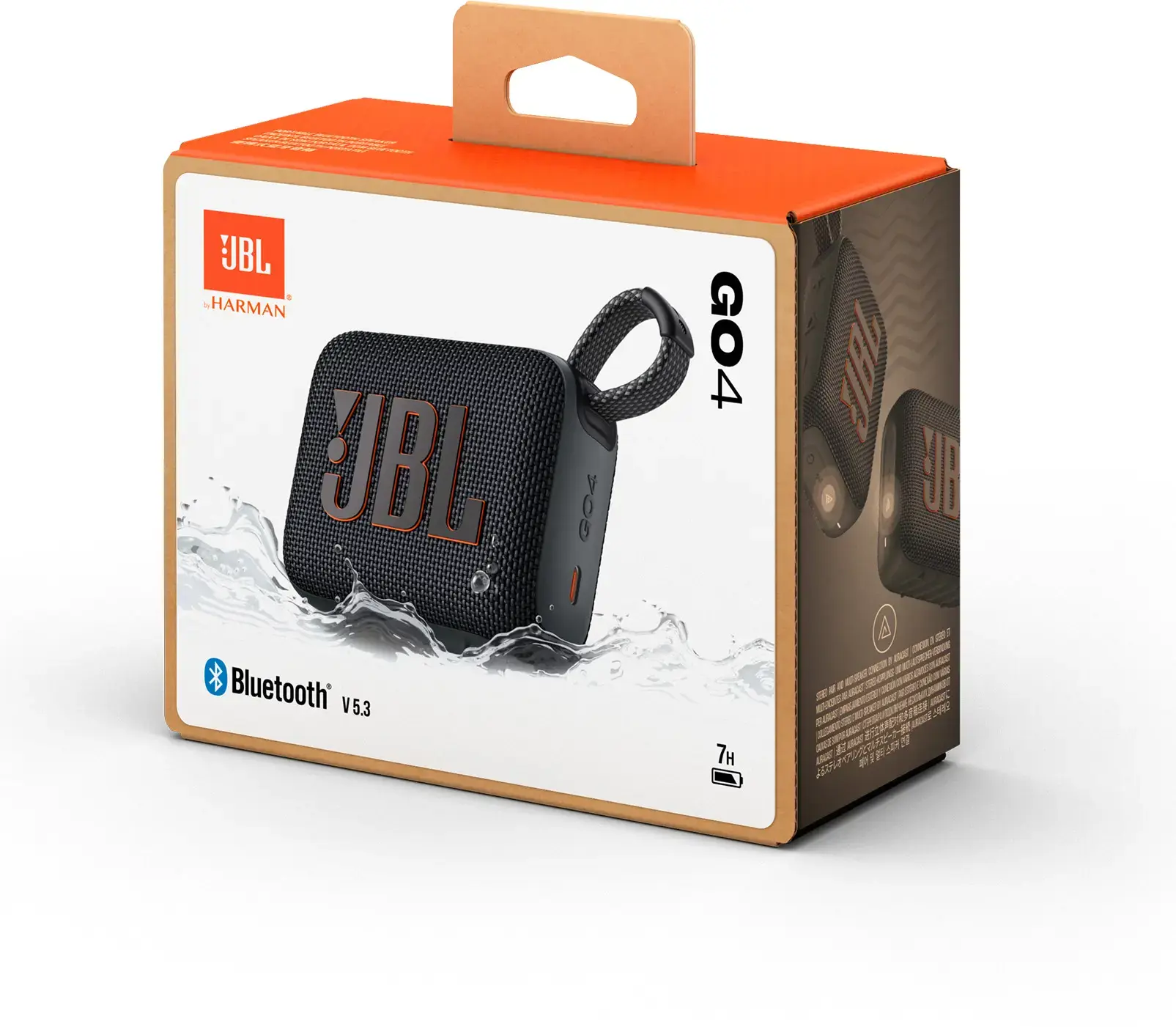 JBL Go 4 Nešiojama garso kolonėlė, Bluetooth, Juoda