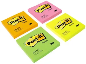 Lipnūs lapeliai POST-IT NEON, 76 x 76 mm, 100 lapelių, oranžinė