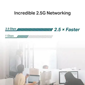 "TP-Link" 2.5 Gigabit PCIe tinklo adapteris, vidinis, laidinis, "PCI Express", Ethernet, 2500 Mbps, juodas, pilkas