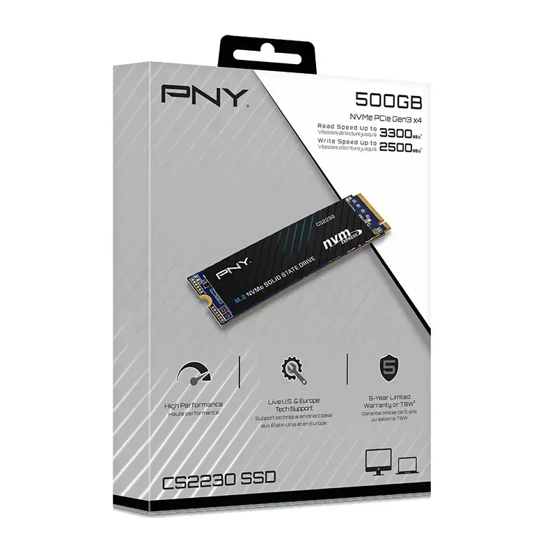 SSD diskas PNY M280CS2230-500-RB 500 GB, M.2, PCI Express 3.0